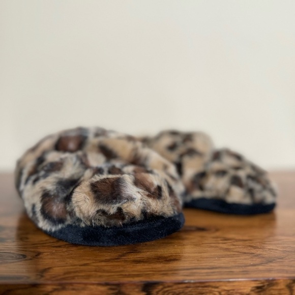 BP. Women Animal Print Faux fur Sophie Slide Slippers 11/12 - Picture 7 of 10